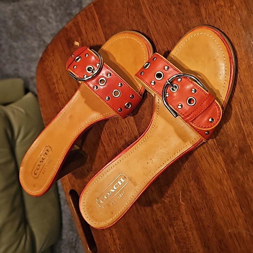 Coach Devon Leather Slide